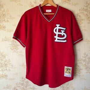 Mitchell & Ness Ozzie Smith Jersey | 1985 St Louis Cardinals BP | Size 44 / L